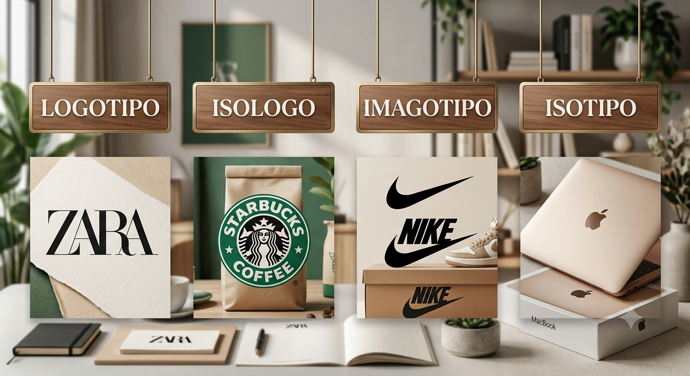 Logotipo, imagotipo, isotipo e isologo, ¿es lo mismo?