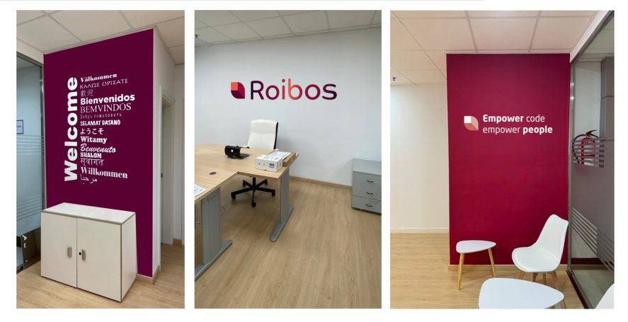 Rotulación oficina Roibos