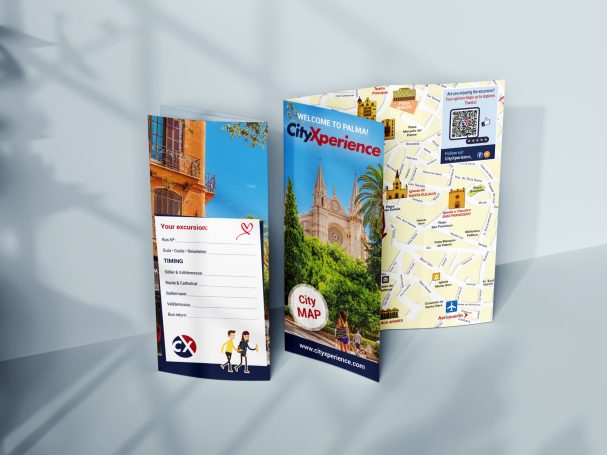 Triptico y plano de Palma de Cityxperience